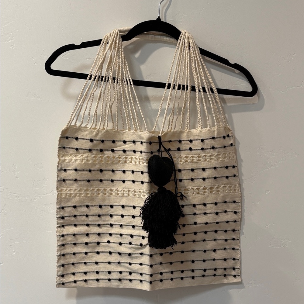 Mexican Cream and Black Women's Bag